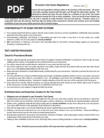 Prometric Testing Centers Requirement | PDF | Professional ...