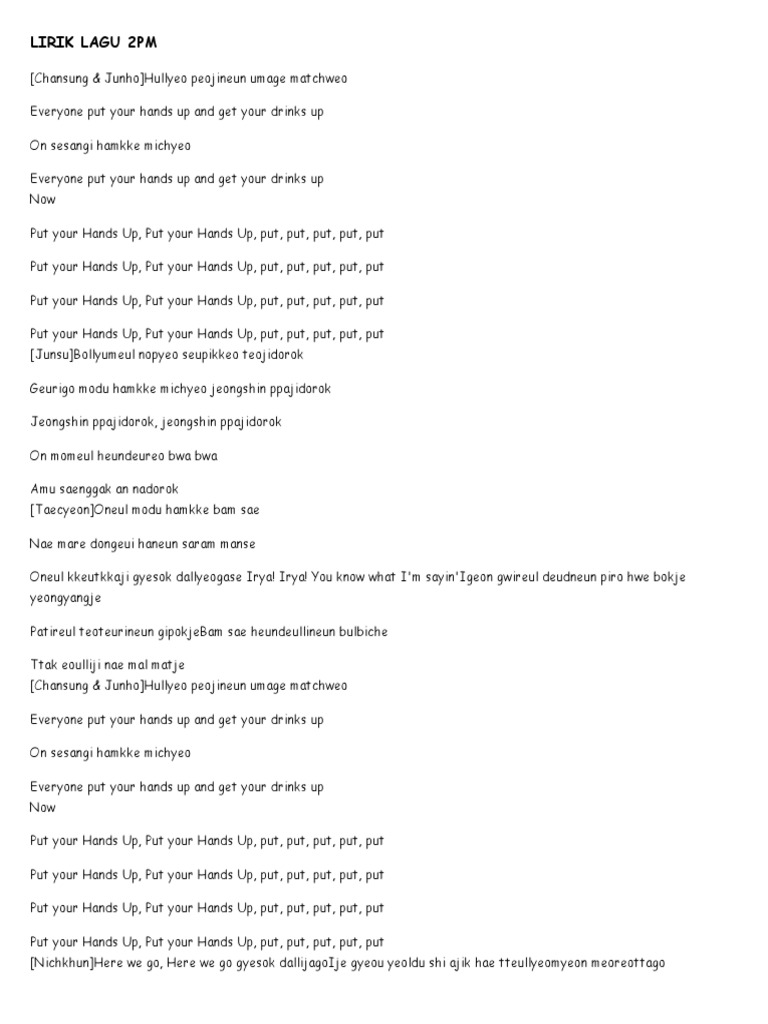 Lirik Lagu Korea Good