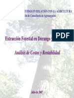 Extracción Forestal en Durango y Chihuahua - Análisis de Costos y Rentabilidad Julio
