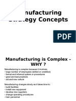 Manufacturing Strategy Concepts Explained