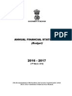 Mizoram Annual Financial Statement 2016-17