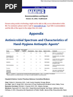 Antimicrobial Spectrum and Characteristics of Hand-Hygiene Antiseptic Agents