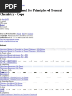 Laboratory Manual For Priprinciples of Chem Nciples of General Chemistry