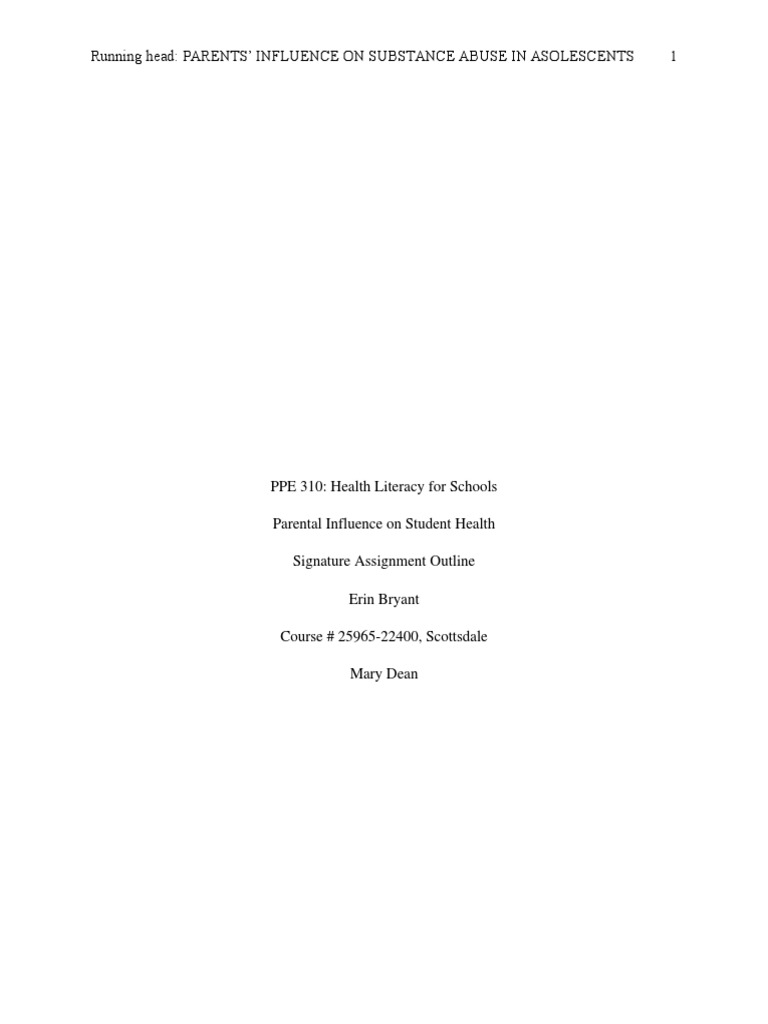 Parents' Role in Adolescent Substance Abuse | PDF | Adolescence ...