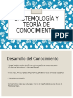 Epistemología y Teoría de Conocimiento