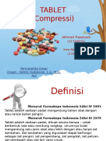 Farmasetika TABLET (Compressi)