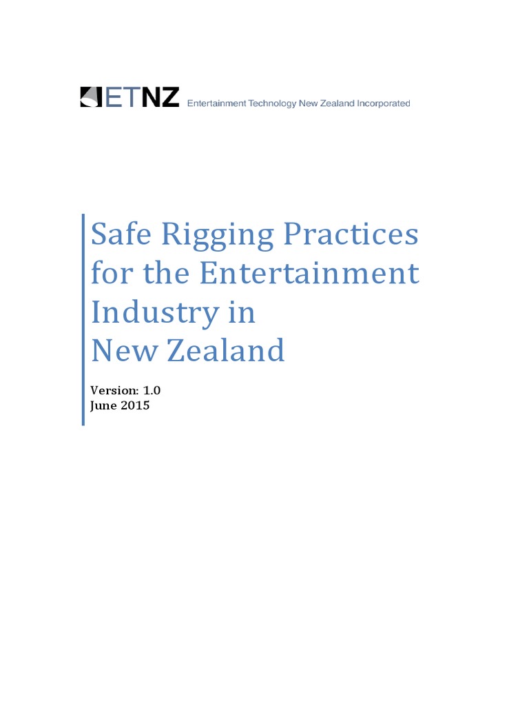 Safe Rigging Practices in NZ Entertainment | PDF | Truss | Science
