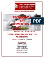 Irradiacion de Alimentos