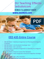 EED 435 EDU Teaching Effectively Eed435edudotcom