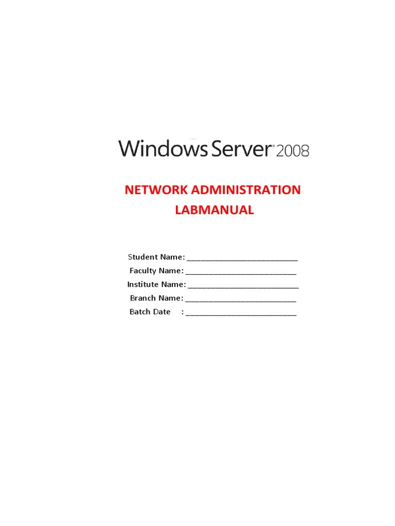 Network Admin Manual | PDF