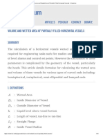 Volume and Wetted Area of Partially Filled Horizontal Vessels - Neutrium