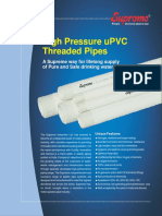 2 ASTM High Pressure UPVC Threaded Pipes