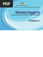 DSKP KSSM Bahasa Inggeris Tingkatan 1 PDF