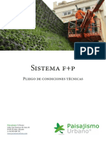 Pliego de Condiciones Del Sistema F+P para La Construcción de Jardines Verticales