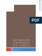 Art History Supplement, Vol. 3, No. 1, January 2013