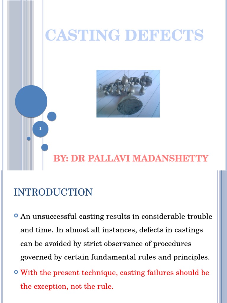 Dental Casting Defects PDF Casting (Metalworking) Chemistry
