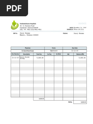 Medical Bill