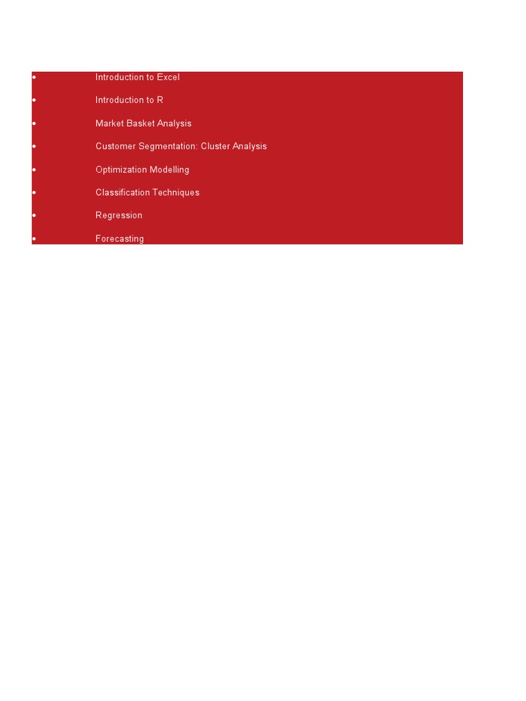 Data Analysis Techniques Overview | PDF