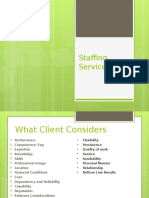 Staffing Services Model
