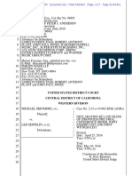 Declaration RE Late Filing of Pretrial Conference Order (Skidmore v. Led Zeppelin "Stairway to Heaven" lawsuit)