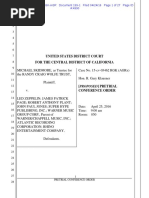 Proposed Pretrial Conference Order (Skidmore v. Led Zeppelin "Stairway to Heaven" lawsuit)
