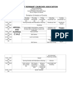 ARCA Year-End Fellowship Schedule 2015