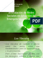 Articulaci+ N de Redes Sociales en Situaci+ N de Emergencia y Cat+ístrofe