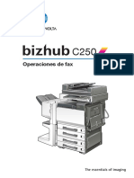 Bizhub c250 Um Fax-Operations Es 1-1-1