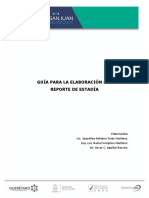 Guía para elaborar reporte de estadía