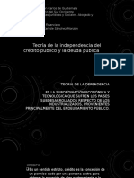 Teoría de La Dependencia Del Crédito Público y La Deuda Pública