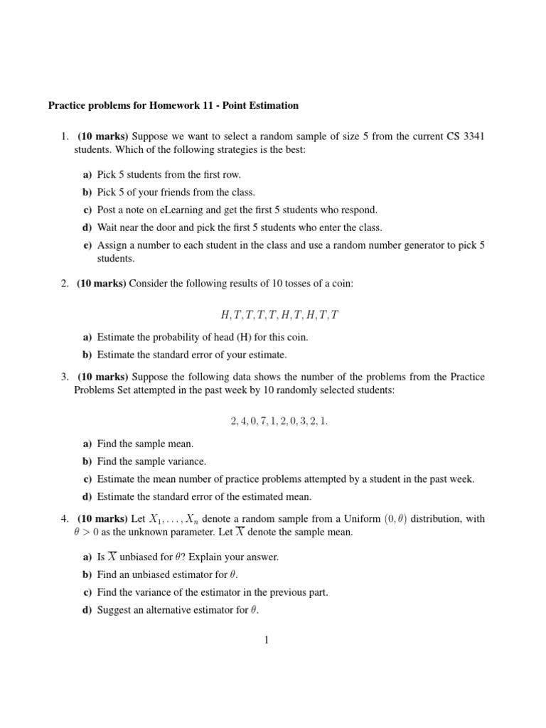 Hypothesis Testing Problems 11 Analysis Econometrics