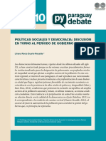 POLITICAS SOCIALES Y DEMOCRACIA - LILIANA DUARTE RECALDE - AGOSTO 2014 - PORTALGUARANI
