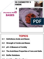 Chm096 Chapter 4 Acids and Bases