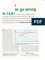 What Can Go Wrong With Finite Element Analysis