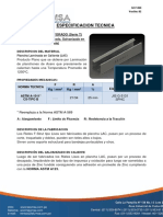 Especificacion Tecnica: Riel F-Strut Perforado (Serie T)