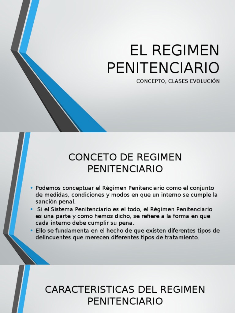 El Regimen Penitenciario Prisión Castigos