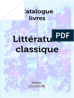 Catalogue Ligaran Livres Littérature Classique