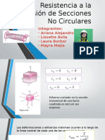 Resistencia a La Torsión de Secciones No Circulares