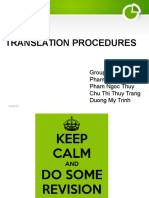 13E16 - Unit 4 - Translation Procedures