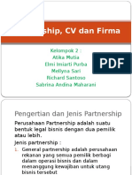 Partnership, CV Dan Firma