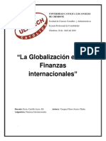 La Globalizacion en Las Finanzas Internacionales