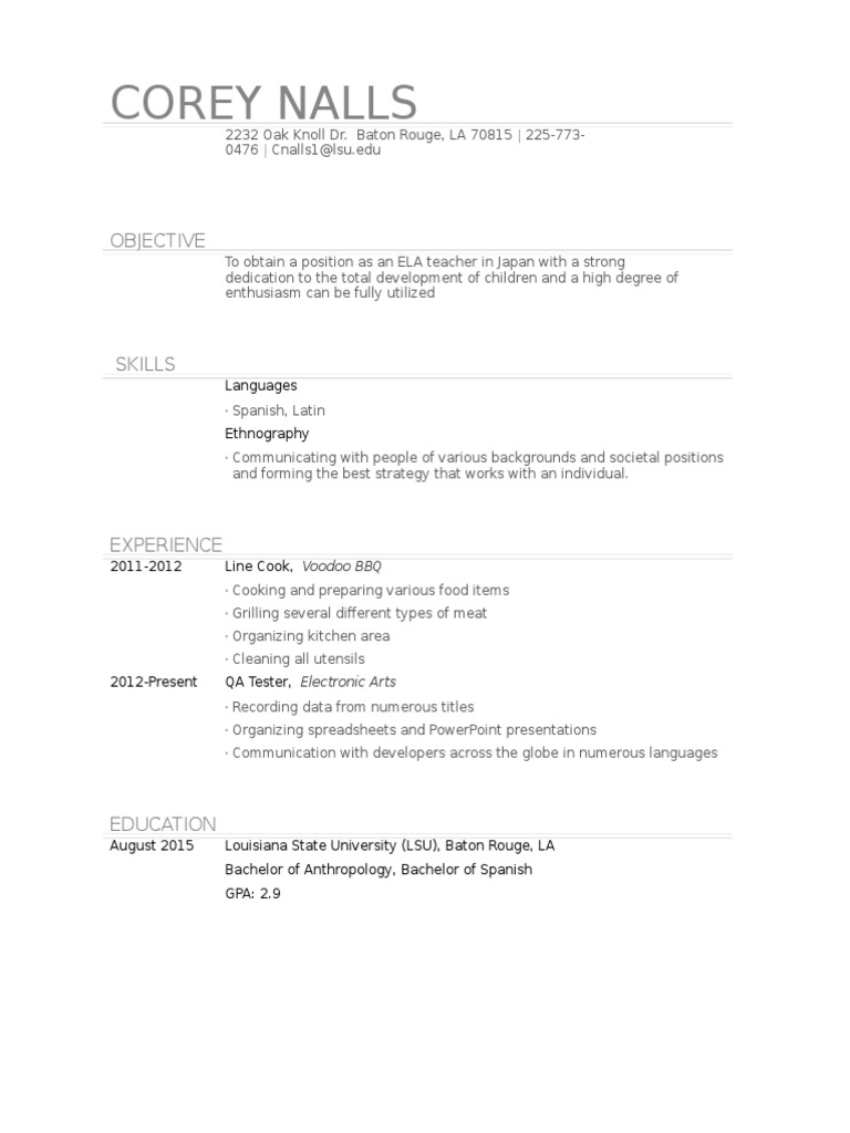Edci Resume | PDF