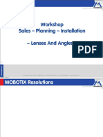 Workshop Sales - Planning - Installation - Lenses and Angles