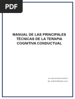 Manual de Las Principales TÃ - Cnicas de Terapia Cognitiva Conductuales 2014 Original