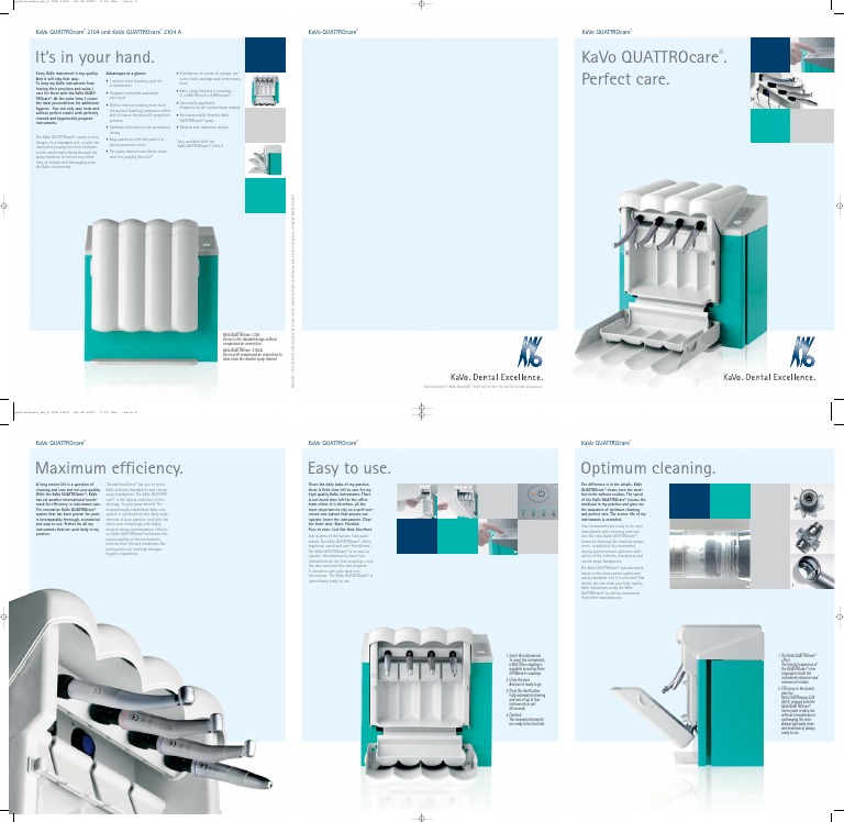 KaVo QUATTROcare 2104 Brochure PDF Industries Energy And Resource