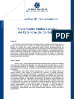 Informativo Tratamento Endovascular Portugues