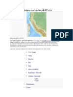 Las Ocho Regiones Naturales Del Perú