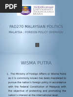 Download Malaysias Foreign Policy Overview by Fiza Hafeeza SN310434355 doc pdf