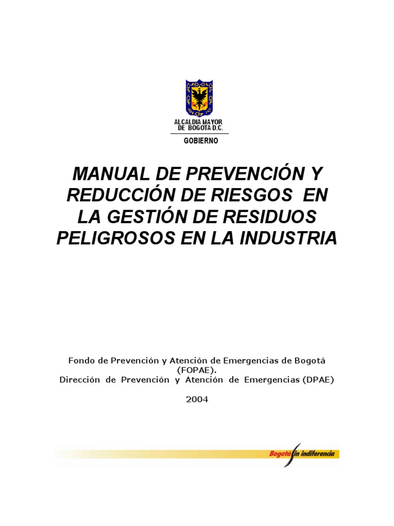 Gestión de Riesgos en Residuos Peligrosos | PDF | Gestión de residuos ...