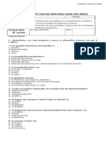 Evaluación Adolescencia y Pubertad 6°